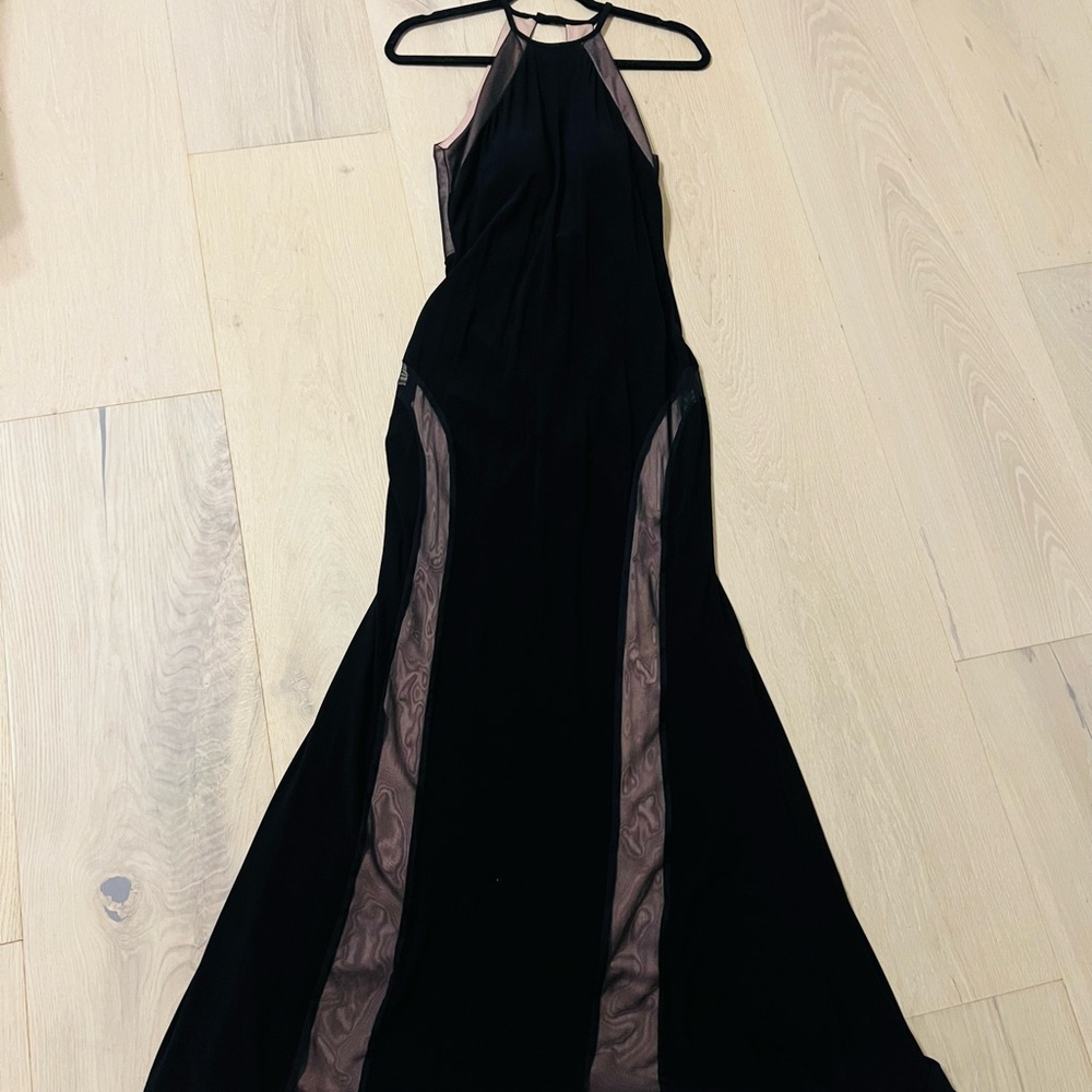 Black Halter Gown for Cocktail Night Out